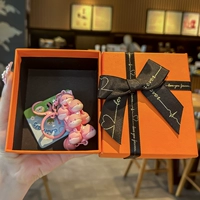 Дженга, оранжевая подарочная коробка, енот