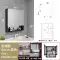 gương cảm ứng thông minh Không gian phòng tắm bằng nhôm tủ gương thông minh treo tường riêng biệt Gương lưu trữ phòng tắm có đèn tích hợp lưu trữ gương trang điểm gương tròn treo tường Gương