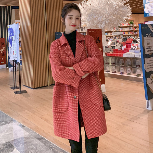 Двусторонное шерстяное длинное демисезонное шерстяное пальто, куртка, средней длины, коллекция 2021