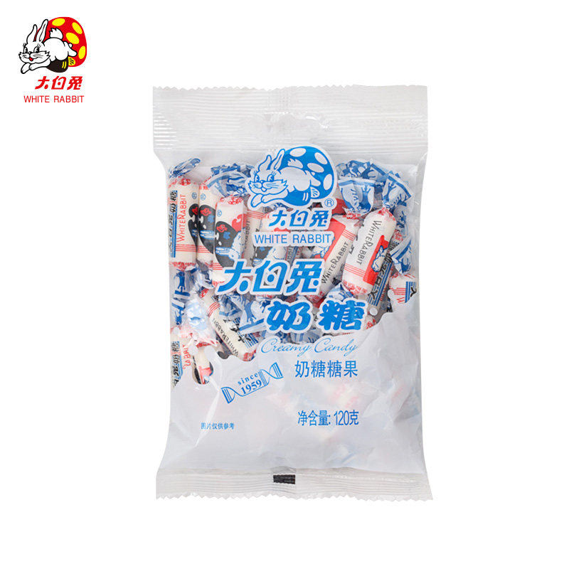 大白兔奶糖原味袋装120g