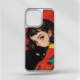 SanTongDeBaba Girl With Black Cat iPhone Case for iPhone 13 – 17