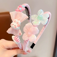 Розовый кролик с бантиком, комплект, 2 шт