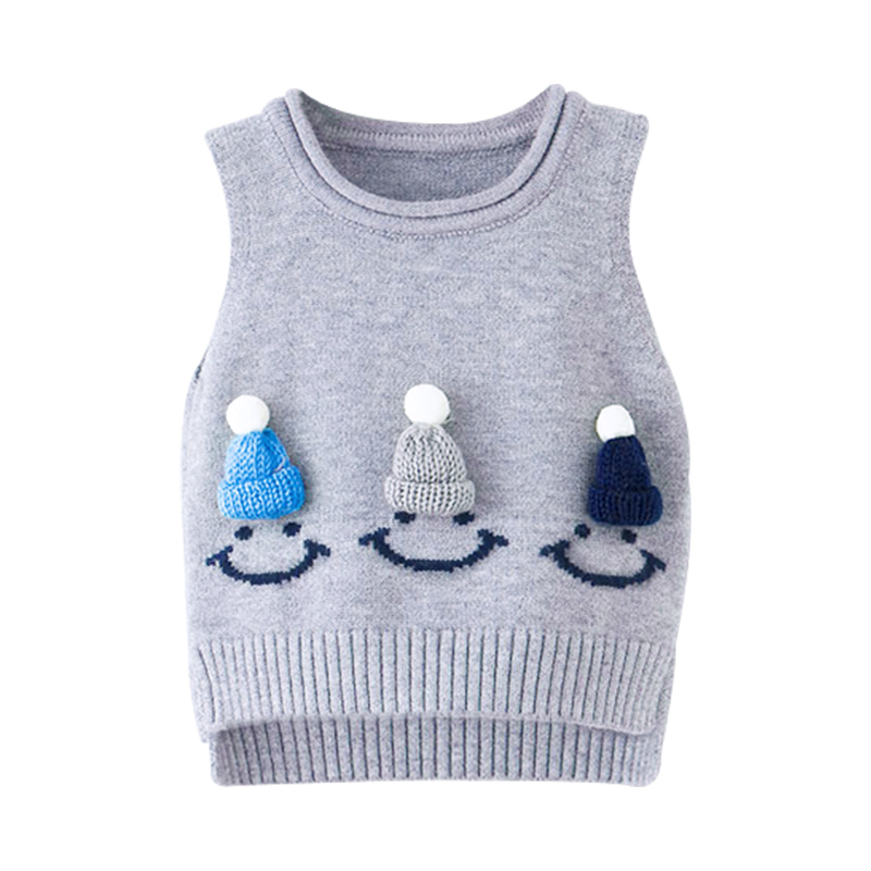 Baby woolen vest boys and girls knit autumn and winter baby vest spring and autumn outer wear vest children's sweater inner wear