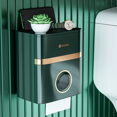 Легкий роскошный стиль высокого уровня индукционная индукция ткани ванной комнаты высокий туалетный туалет Carton High -End бумажная коробка стена -водонепроницаем