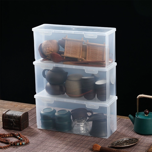 Чайный сервиз, пылезащитная коробка для хранения, чай, заварочный чайник, чайная чашка для домашнего использования, вместительный и большой контейнер для хранения