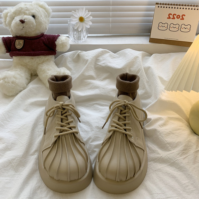 taobao agent White demi-season universal Japanese footwear platform English style, 2022, trend of season, British style