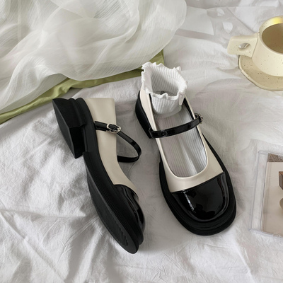 taobao agent Black Japanese summer footwear English style, french style, British style, 2022 collection