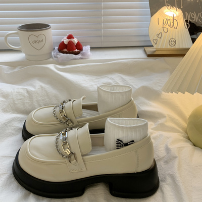 taobao agent White demi-season Japanese footwear platform English style, french style, British style, 2022, trend of season