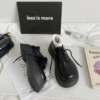 taobao agent Black Japanese high footwear platform English style, 2021 collection