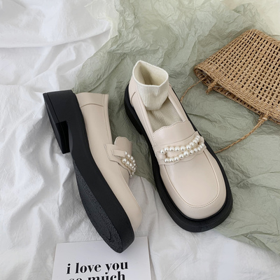 taobao agent White summer universal footwear English style, 2022 collection, British style