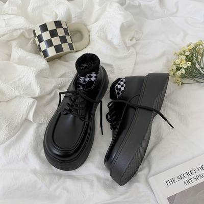 taobao agent Black summer footwear platform English style, 2023 collection, British style