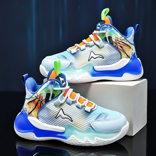 Детская нескользящая весенняя баскетбольная спортивная обувь для мальчиков, для бега, подходит для подростков