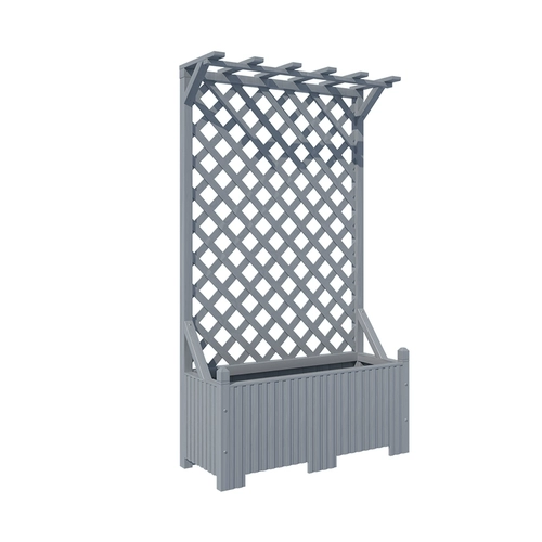 На открытом воздухе Anti -Corrrosion деревянная цветочная коробка балкон на крыше перегородка сетка цветочный горшок для скалолаза