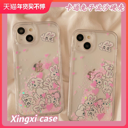 Apple, мультяшный кролик, совместимый iPhone 14, чехол для телефона, защитный чехол, прозрачный iPhone14 Pro, мобильный телефон, 14promax, iphone, 13, новая коллекция, защита при падении