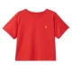 [Thông quan] Giordano áo thun nữ áo sơ mi mùa hè thêu hoa quả cổ tròn áo thun nữ tay ngắn 05320385 - Áo phông