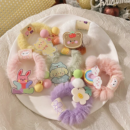 Безвредный эластичный детский высококачественный хвостик, резинка для волос, аксессуар для волос, не повреждает волосы