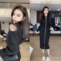 Черный лонгслив