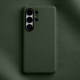 Melkco Orange Textured Leather Minimalist Phone Case for iPhone 17, 16, 15, 14 and 13