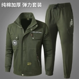 Хлопковый эластичный износостойкий демисезонный комбинезон, увеличенная толщина, защита от ожогов