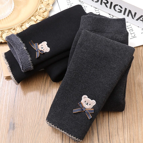 Леггинсы, бархатные демисезонные детские эластичные штаны, коллекция 2023, оверсайз