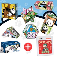 Panda Flowers [шесть упаковок] + уровень 4 уровня Huarong Road в год змеи