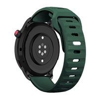 Официальный и тот же абзац [Темно -зеленый] Силиконовый ремешок · Черное пряжка для ногтей