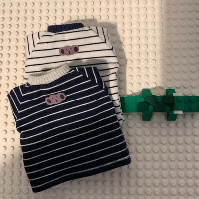 taobao agent [Herbal Doudou Dragon] BJD6 Pencus baby shirt thin long -sleeved T -shirt bottoming shirt stripe men's and female baby