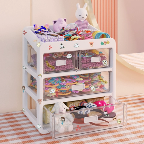 Детский аксессуар для волос, коробка для хранения, ободок, резинка для волос, вместительная и большая заколка для волос, милая коробочка для хранения