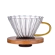 Năm việc nhà mới K288 bình cà phê thủy tinh chịu nhiệt độ cao tay đấm chia sẻ bộ lọc cốc - Cà phê