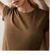 Tây Ban Nha đơn MD quần áo của phụ nữ MD của phụ nữ cổ điển áo phông trắng ngắn tay cơ bản hàng đầu 06850900250 - Áo phông