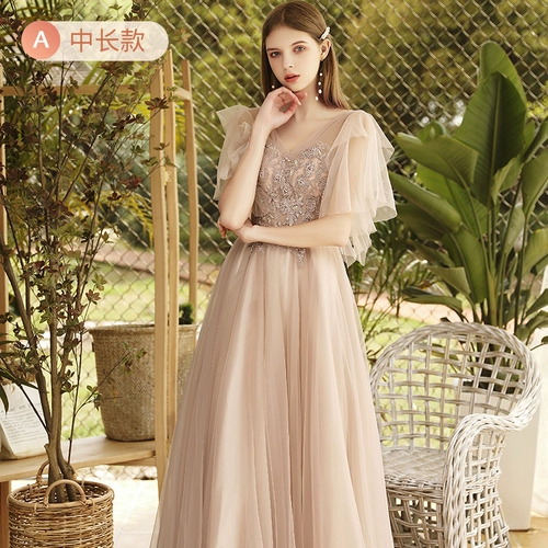 Платье подружки невесты, летнее вечернее платье для школьников, элитная юбка, коллекция 2021