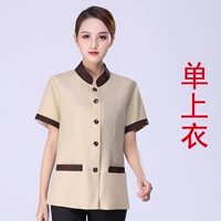 Занимайте чистку бежевых женщин с короткими рукавами (одиночная вершина)