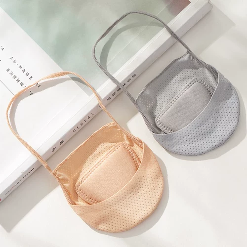 Невидимые цветные туфли на высоком каблуке, летние тонкие носки, эффект подтяжки