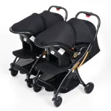 basinng Съёмная коляска для близнецов, складной велосипед тандем, тележка