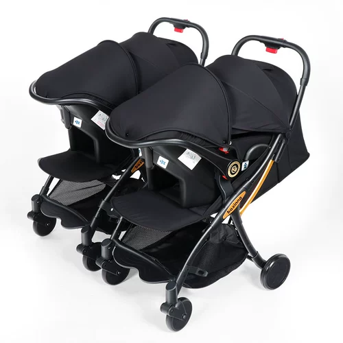 basinng Съёмная коляска для близнецов, складной велосипед тандем, тележка