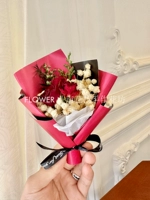 Красная роза #Red Black Paper Gift Bag