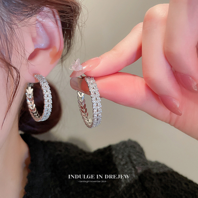 taobao agent Zirconium, design advanced demi-season earrings, trend of season, 2022 collection