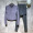 深灰紫外套+深灰裤