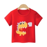 Детская хлопковая тонкая футболка с коротким рукавом, приятная телу цветная летняя одежда