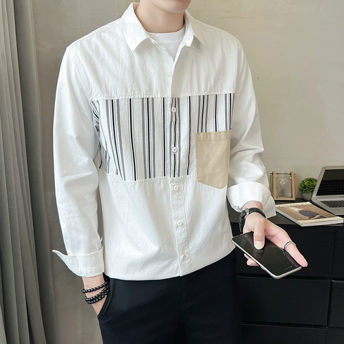 Трендовая японская рубашка для отдыха, термобелье, изысканный стиль, осенняя