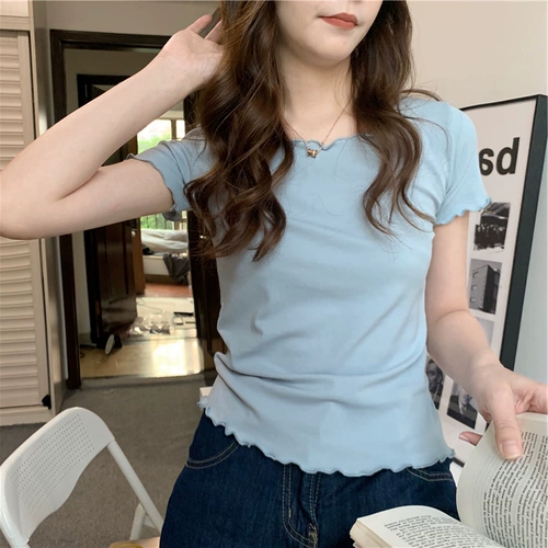 Tide, летняя ретро приятная телу сексуальная футболка с коротким рукавом