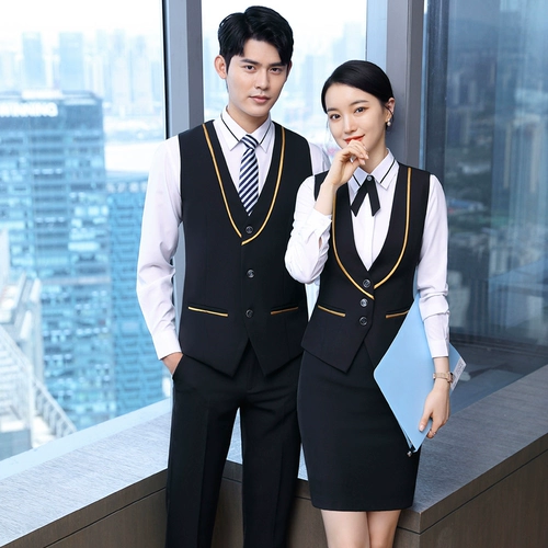 Жилет для работы, комплект для отеля, лонгслив, униформа