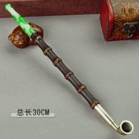 Общая длина 30 см белостной медной сигарет-сигарет-фиолетовый бамбуковый ковш