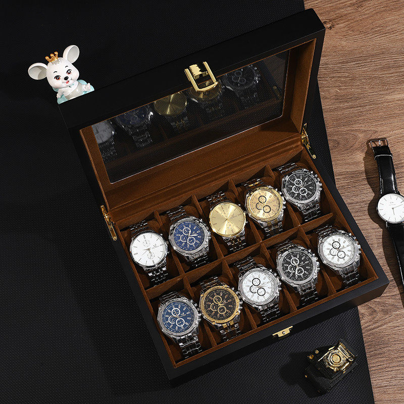 Buy Solid wood watches storage box a simple European watch case case