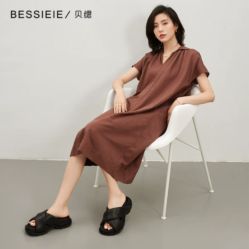 Новые женские тапочки BESSIEIE/Bei's платформенные босоножки на подошве с перекрестной лямкой, с открытым носком, с усиленной подошвой