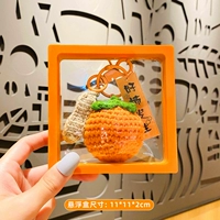 Плюшевая плетение хурнов+оранжевая подвеска коробка