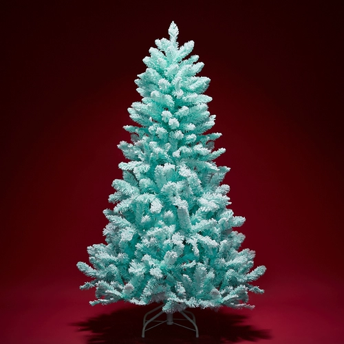 Голубая очистка рождественская елка розовая сеть красная живая комната