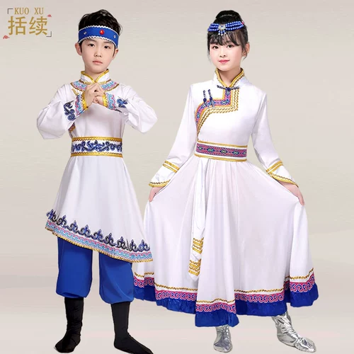 Детский монгольский танцевальный спектакль Служба спектакля девочка Монгольская джингхонская танцевальная палочка для танцев танце