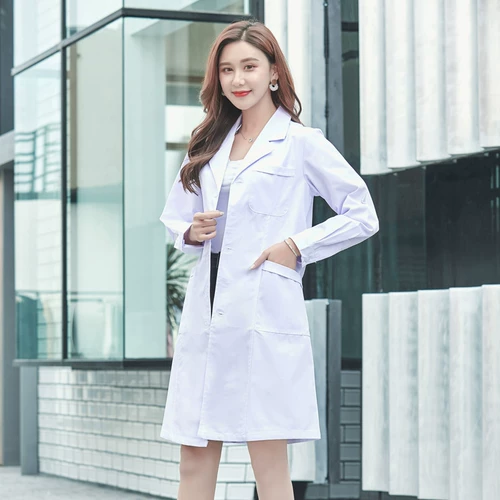 Летняя тонкая длинная униформа врача для работы, рабочая одежда, короткий рукав