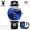 Black belt, silver, blue surface, leather strap+Pixiu+10-year warranty